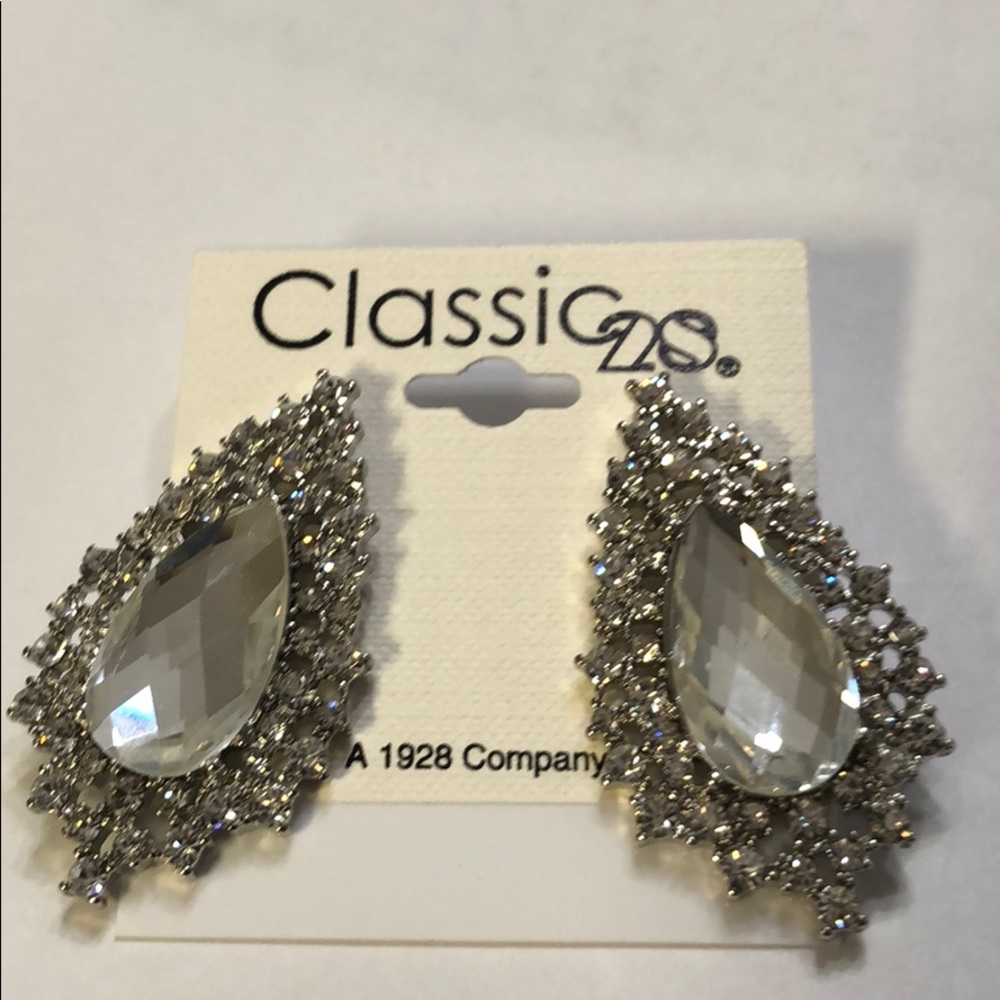 Antiquities Couture crystal teardrop earrings